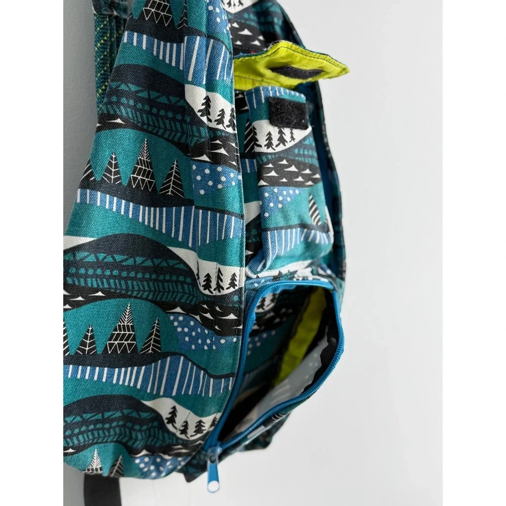 KAVU Teal Rope Bag Sling Backpack Unisex OS Outdoors Festival Concert Hiking
